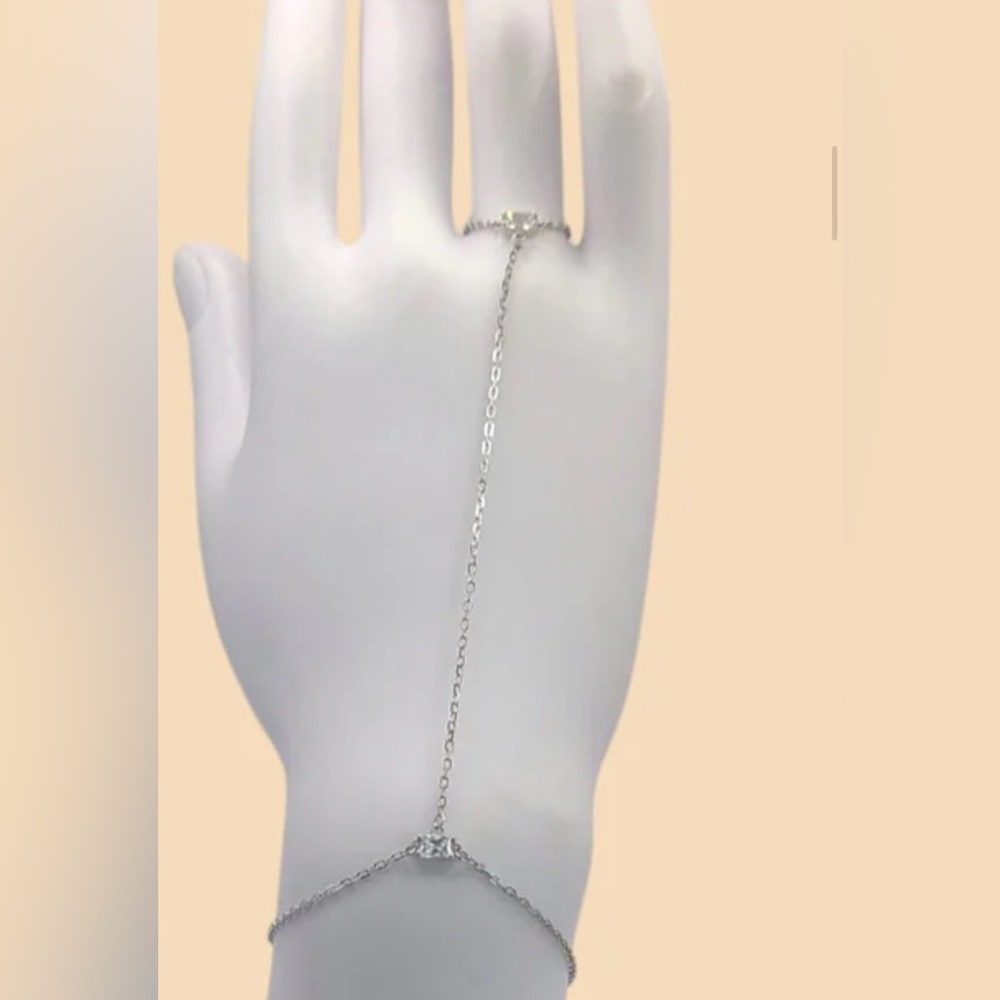 Sterling silver hand chain